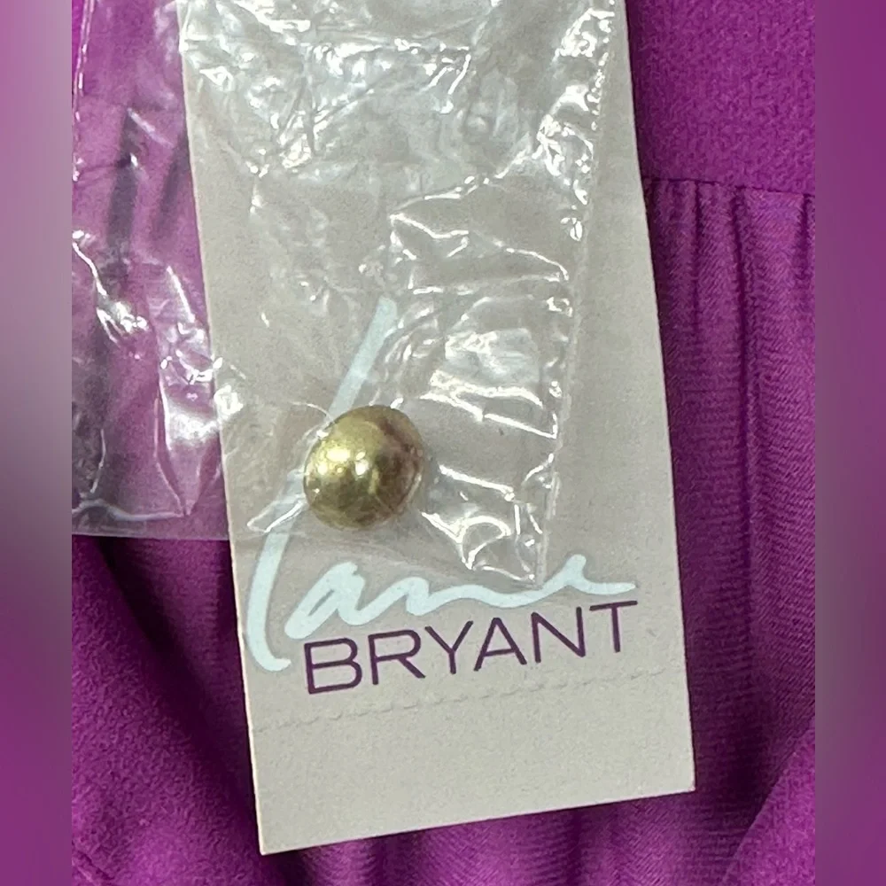 LANE BRYANT Top plus Sz 24 Button Down Sleeveless Lightweight colorful - Picture 4 of 10